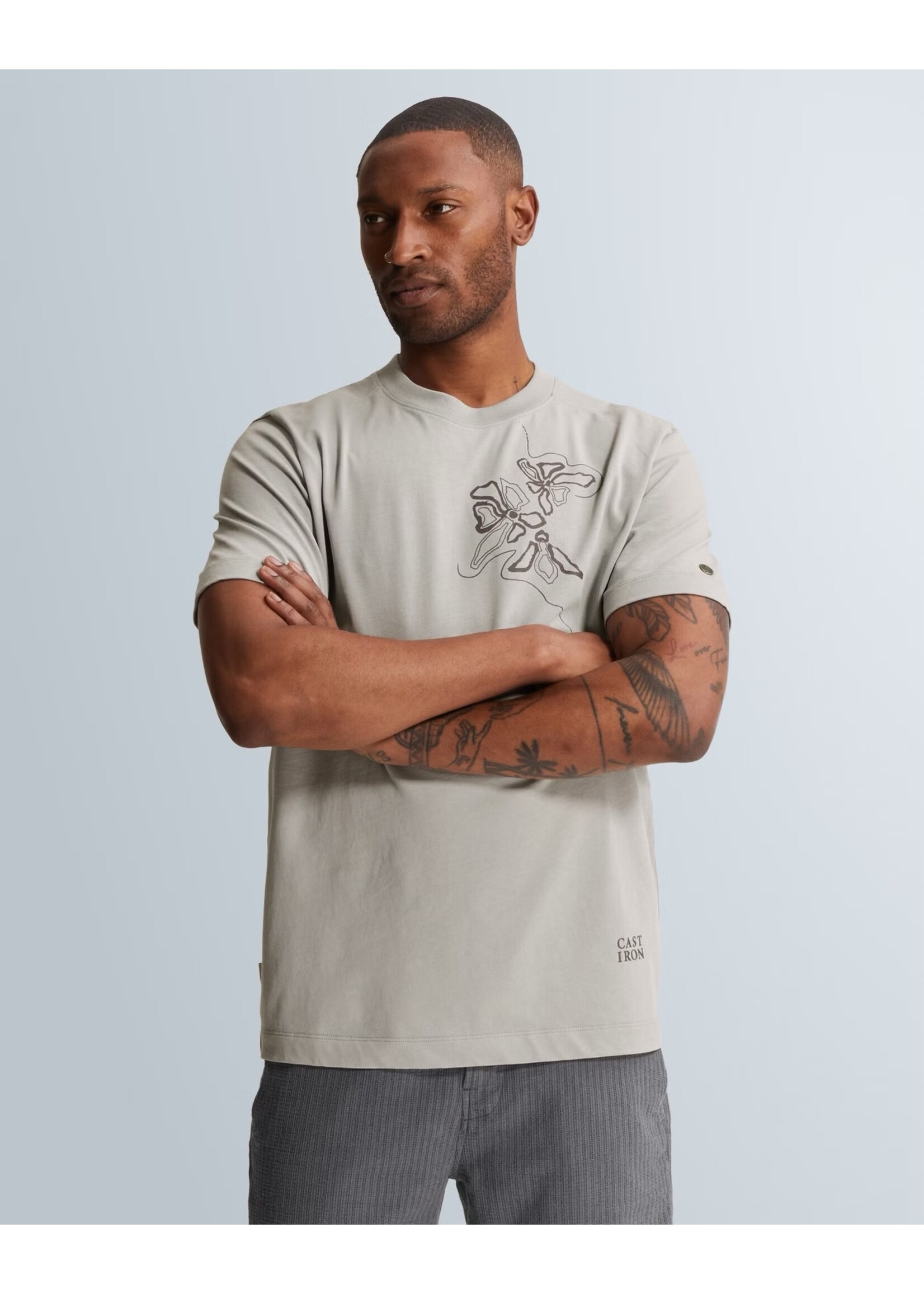 CASTIRON T-SHIRT VAN JERSEY MET ARTWORK