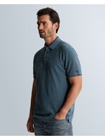 CAST IRON SLIM FIT POLO MET ALLOVER STRUCTUUR - Turbulence