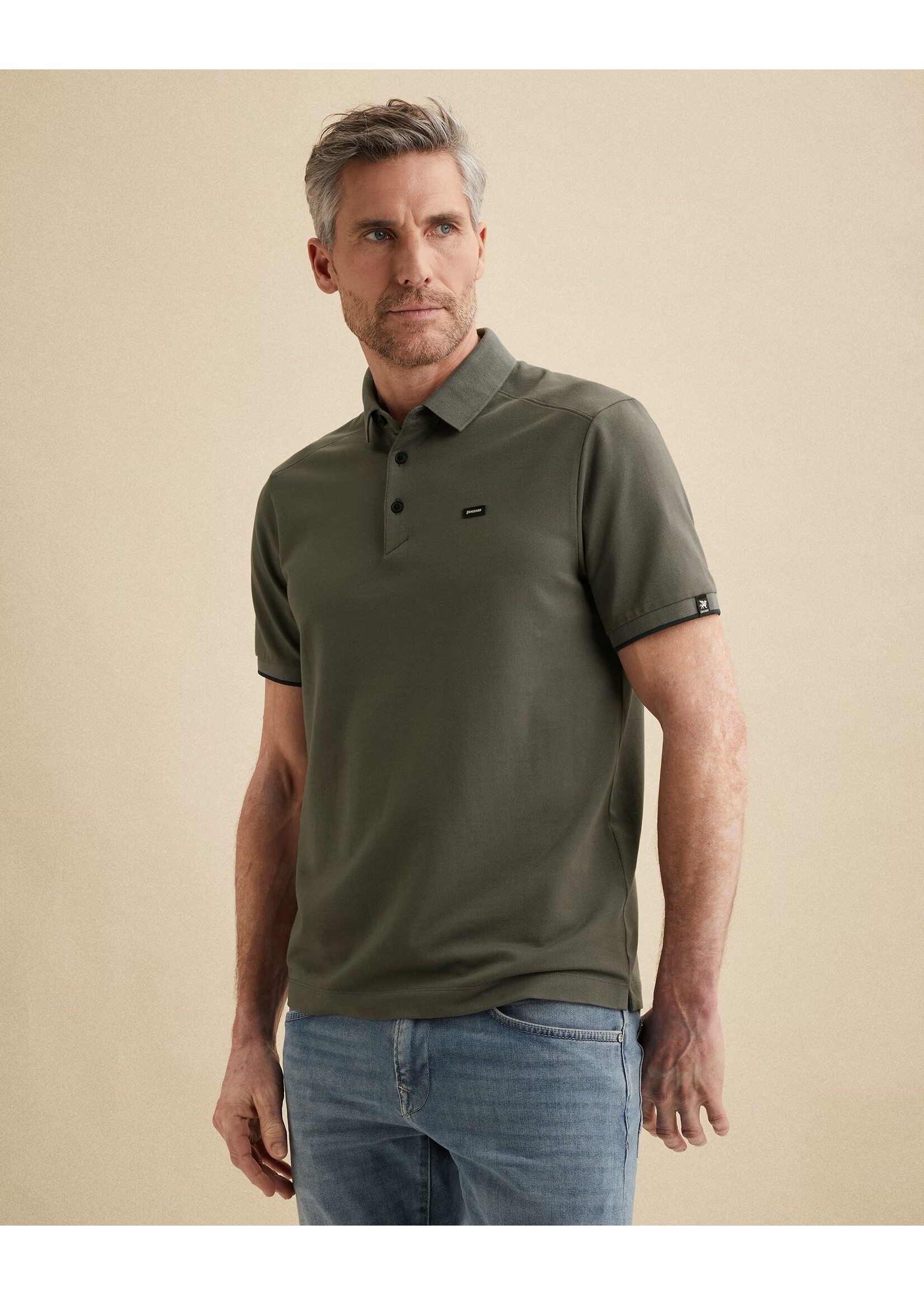 VANGUARD  POLO VAN PIQUÉBLEND - pewter