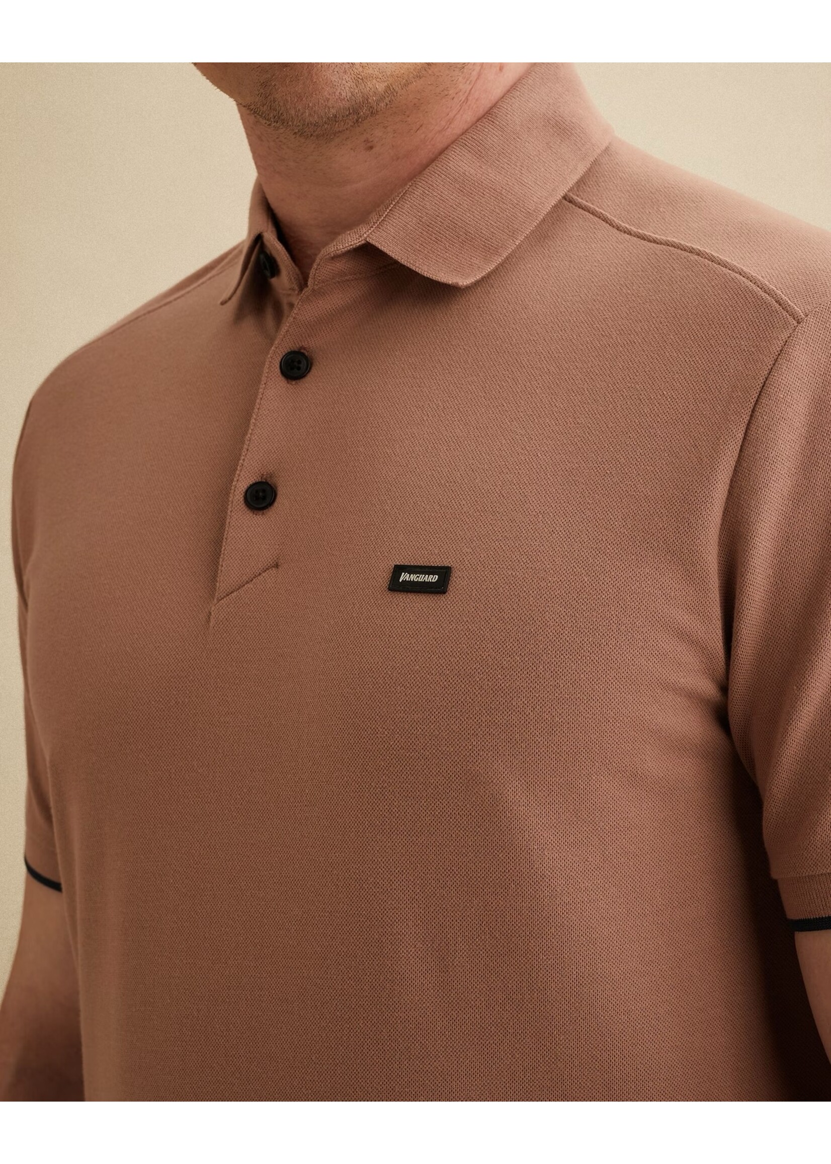 VANGUARD  POLO VAN PIQUÉBLEND - Burlwood