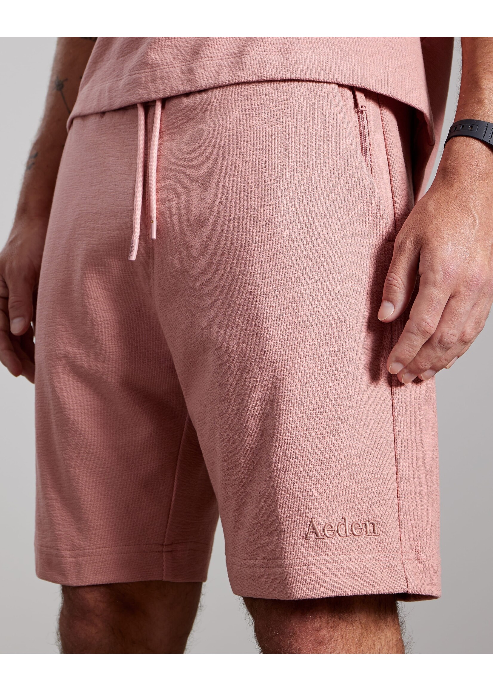 AEDEN JIMMY SHORTS - ASH ROSE