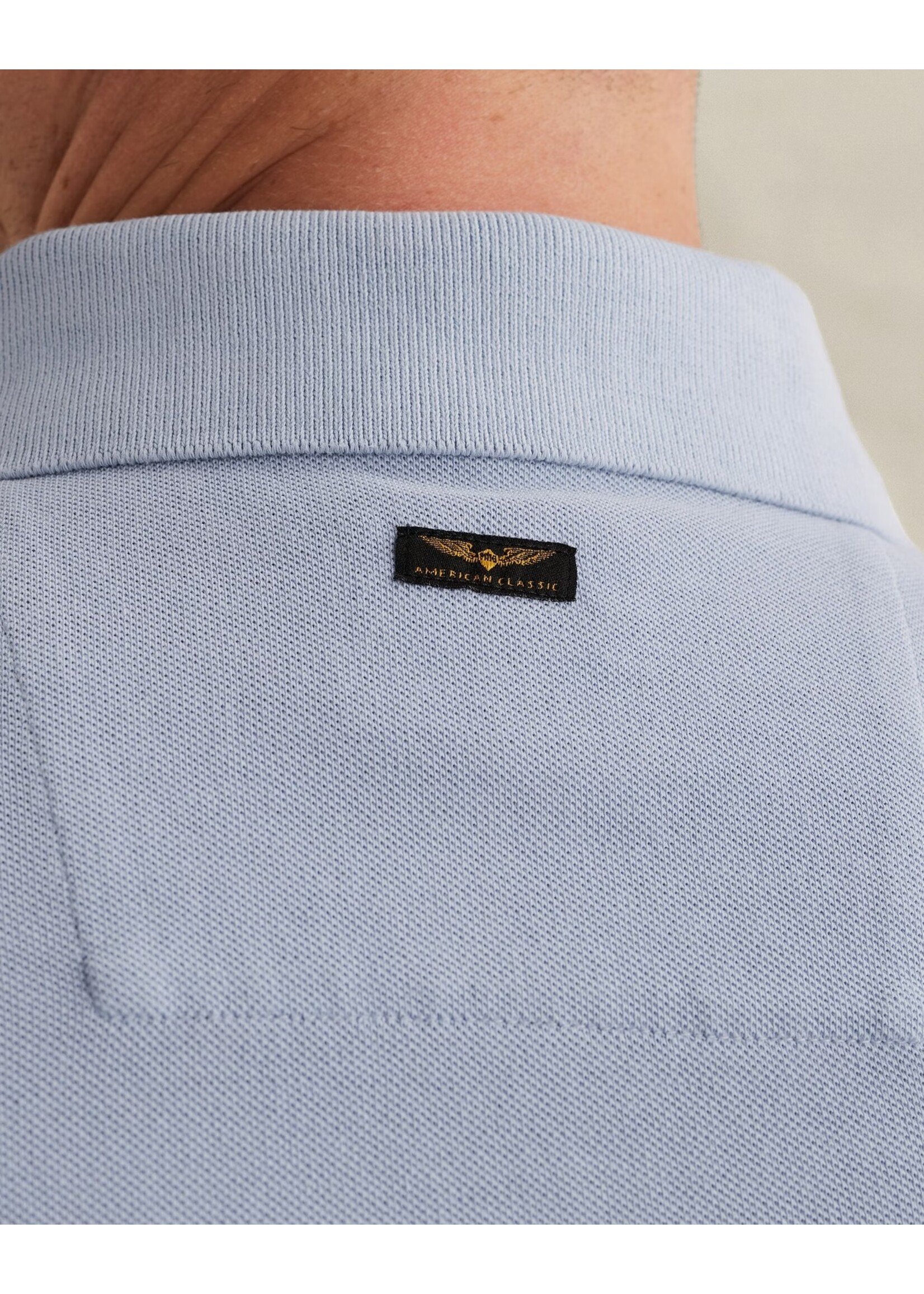 PME LEGEND POLO MET TAILWING LOGO EN GARMENT-DYE WASSING
