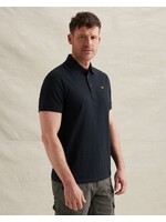 PME LEGEND POLO VAN JERSEY MET ALLOVER JACQUARDPATROON - dark blue