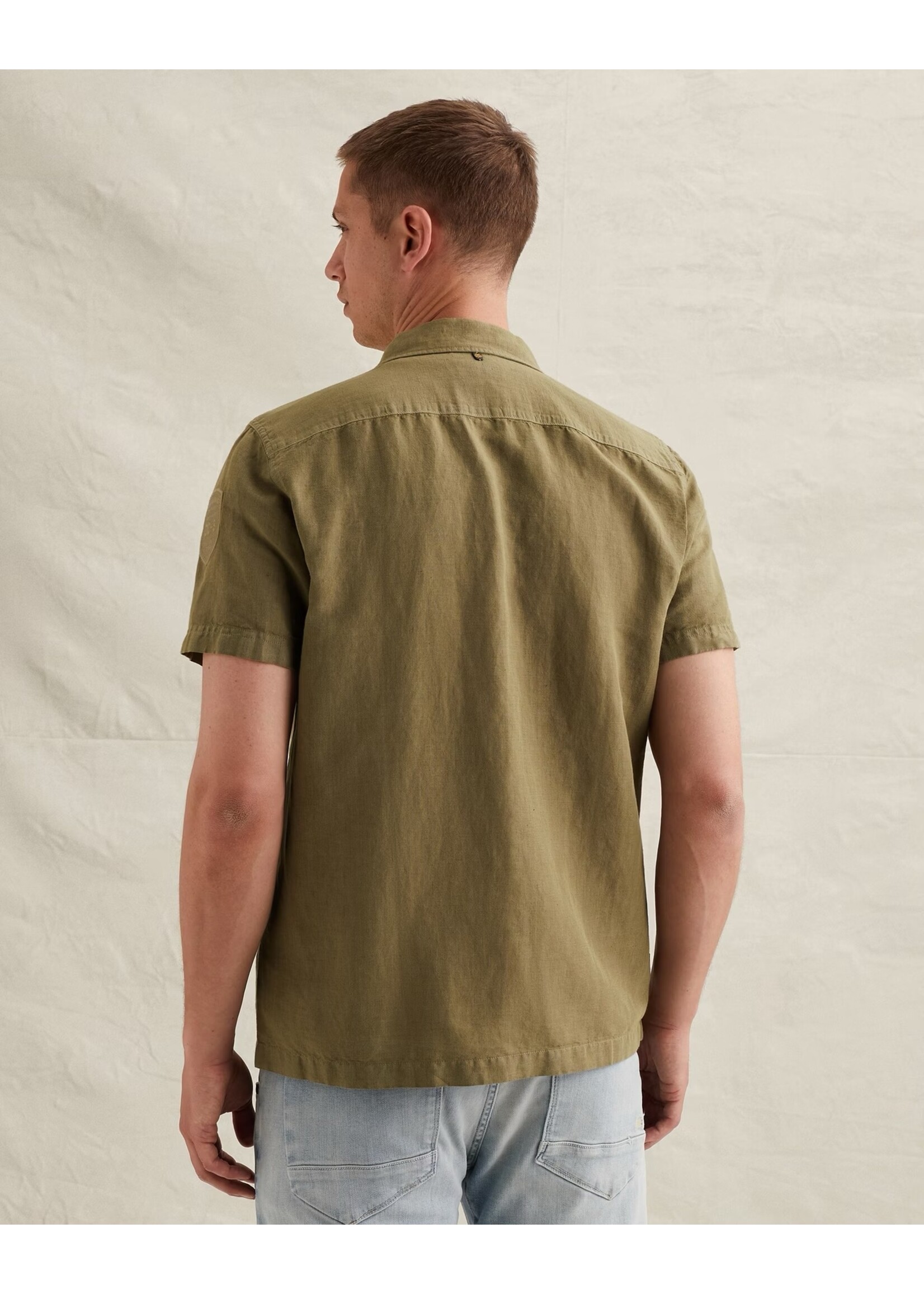 PME LEGEND OVERHEMD MET KORTE MOUWEN - GREEN