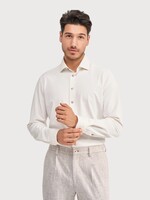 BLUE INDUSTRY  stretch overhemd | Off white