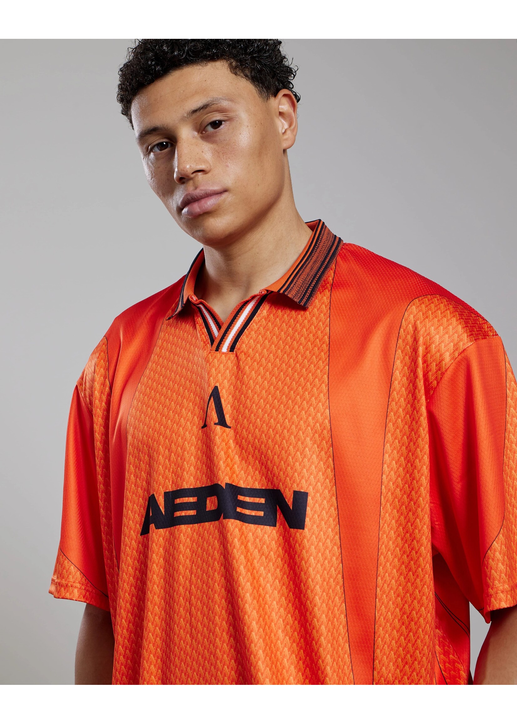 AEDEN MONARCH FOOTBALL TEE | ORANGE