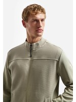 NO EXCESS  Sweatvest met gemixte structuren | Taupe