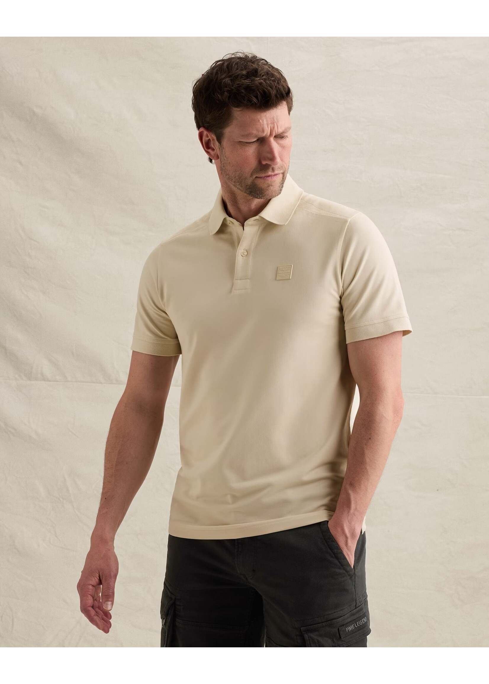 PME LEGEND POLO VAN PIQUÉ MET STRETCH EN FLIGHT POCKET - PPSS2606866-7013