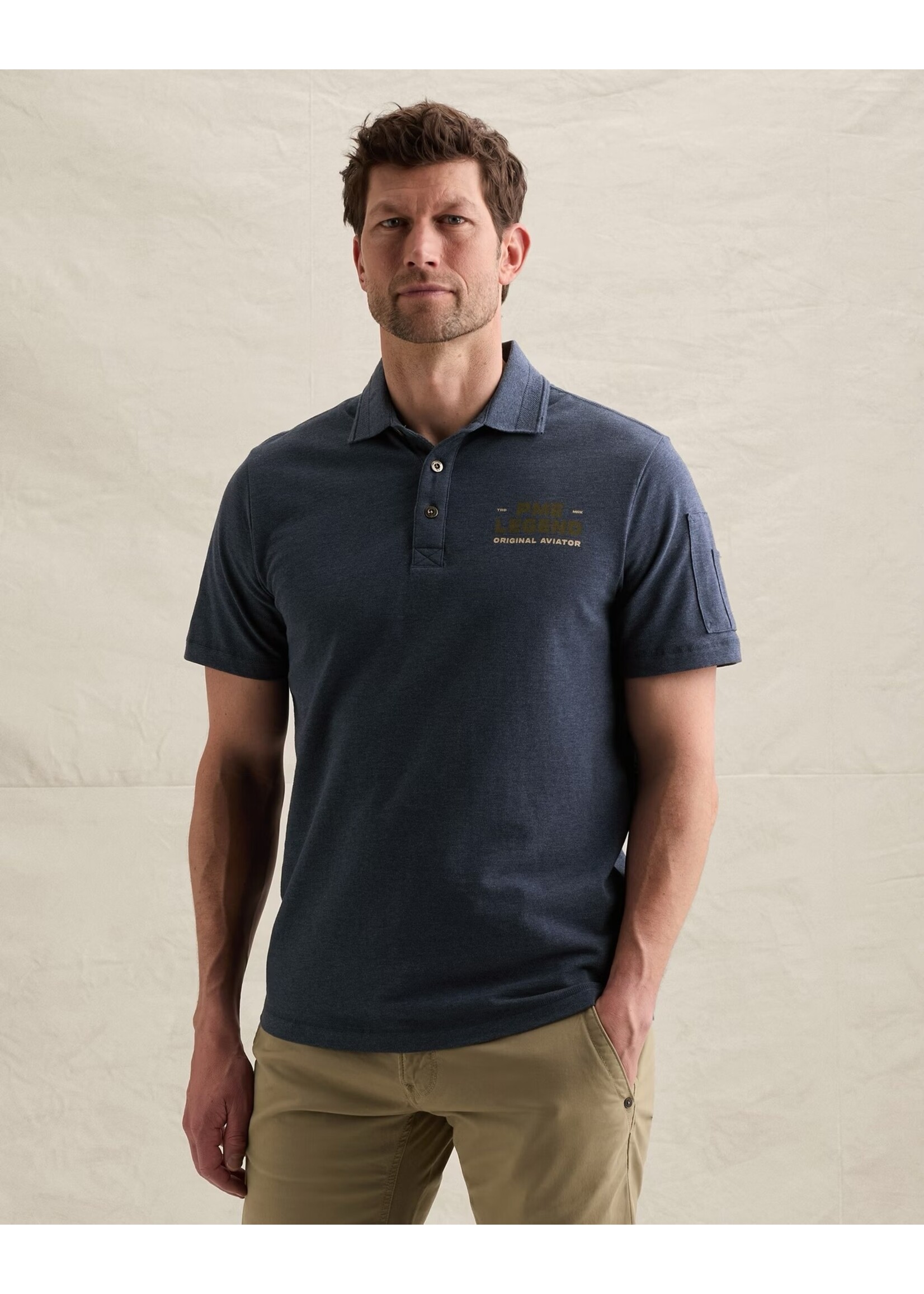 PME LEGEND POLO VAN 100% KATOEN MET FLIGHT POCKET - PPSS2606844-5332