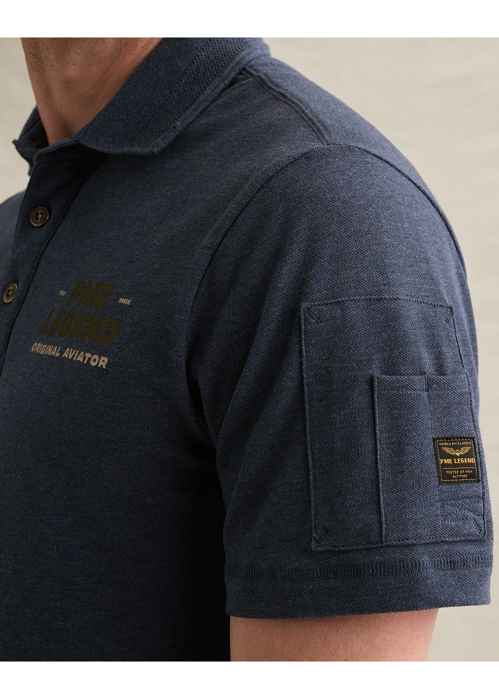 PME LEGEND POLO VAN 100% KATOEN MET FLIGHT POCKET - PPSS2606844-5332