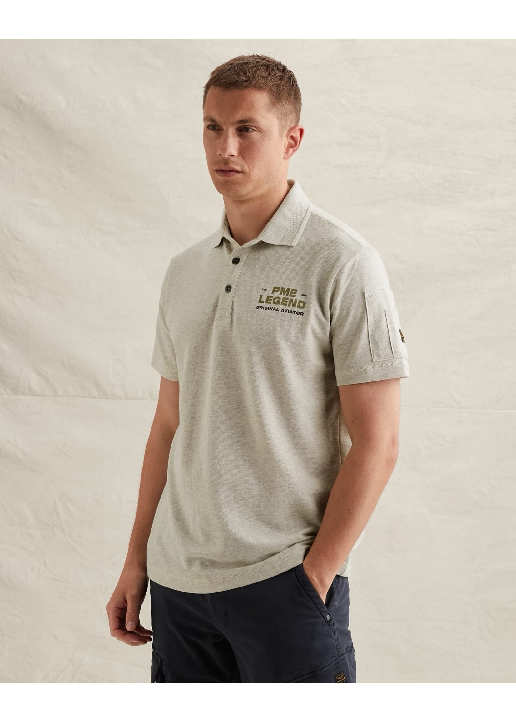 PME LEGEND POLO VAN 100% KATOEN MET FLIGHT POCKET -  PPSS2606844-910