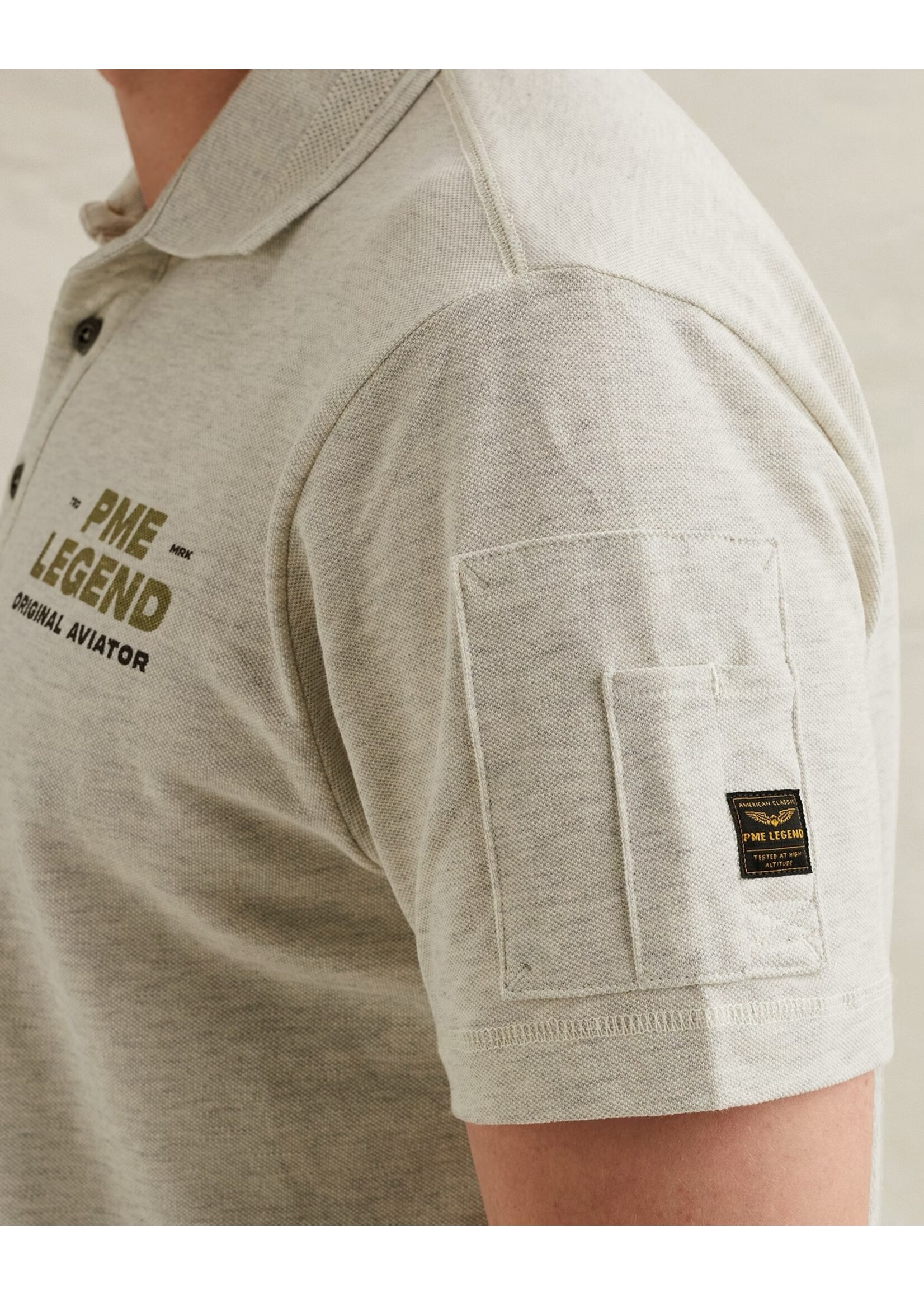 PME LEGEND POLO VAN 100% KATOEN MET FLIGHT POCKET -  PPSS2606844-910