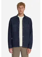 NO EXCESS  Denim Stretch Overshirt | Rinse Denim