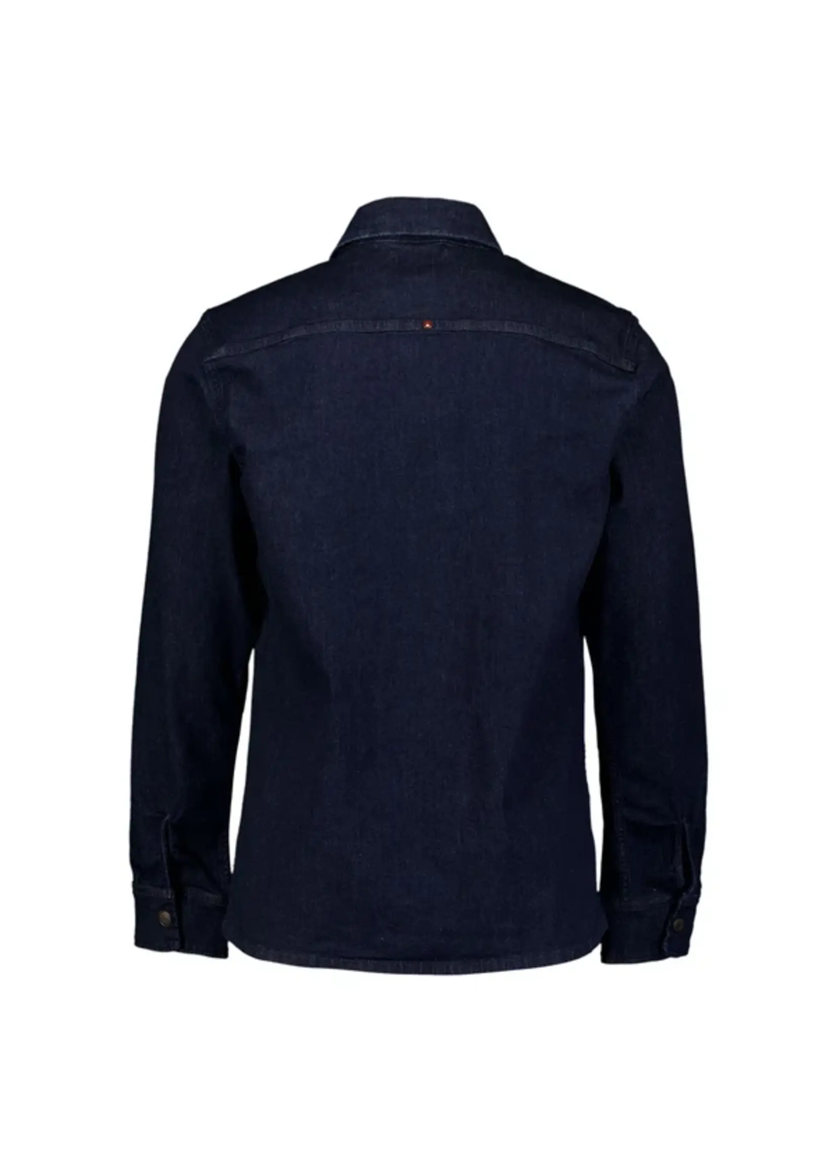NO EXCESS  Denim Stretch Overshirt | Rinse Denim