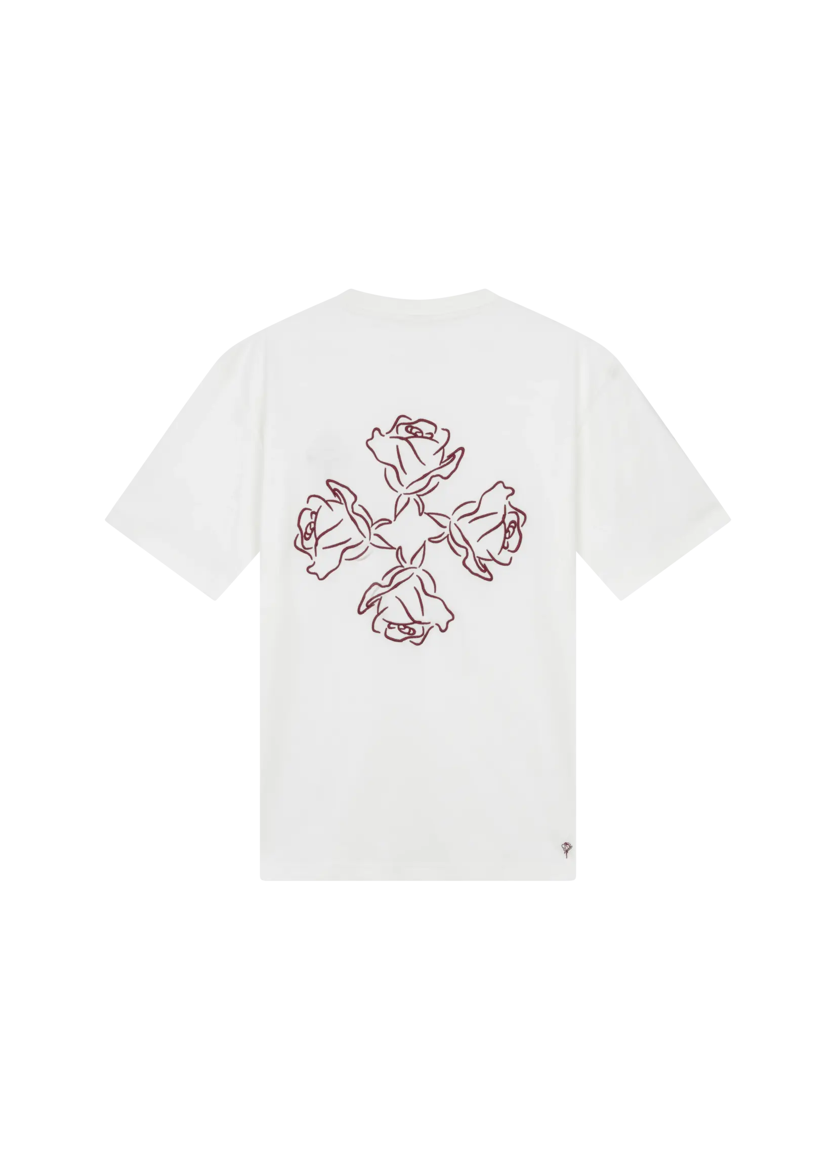EDMONDS Rose logo t-shirt - off white