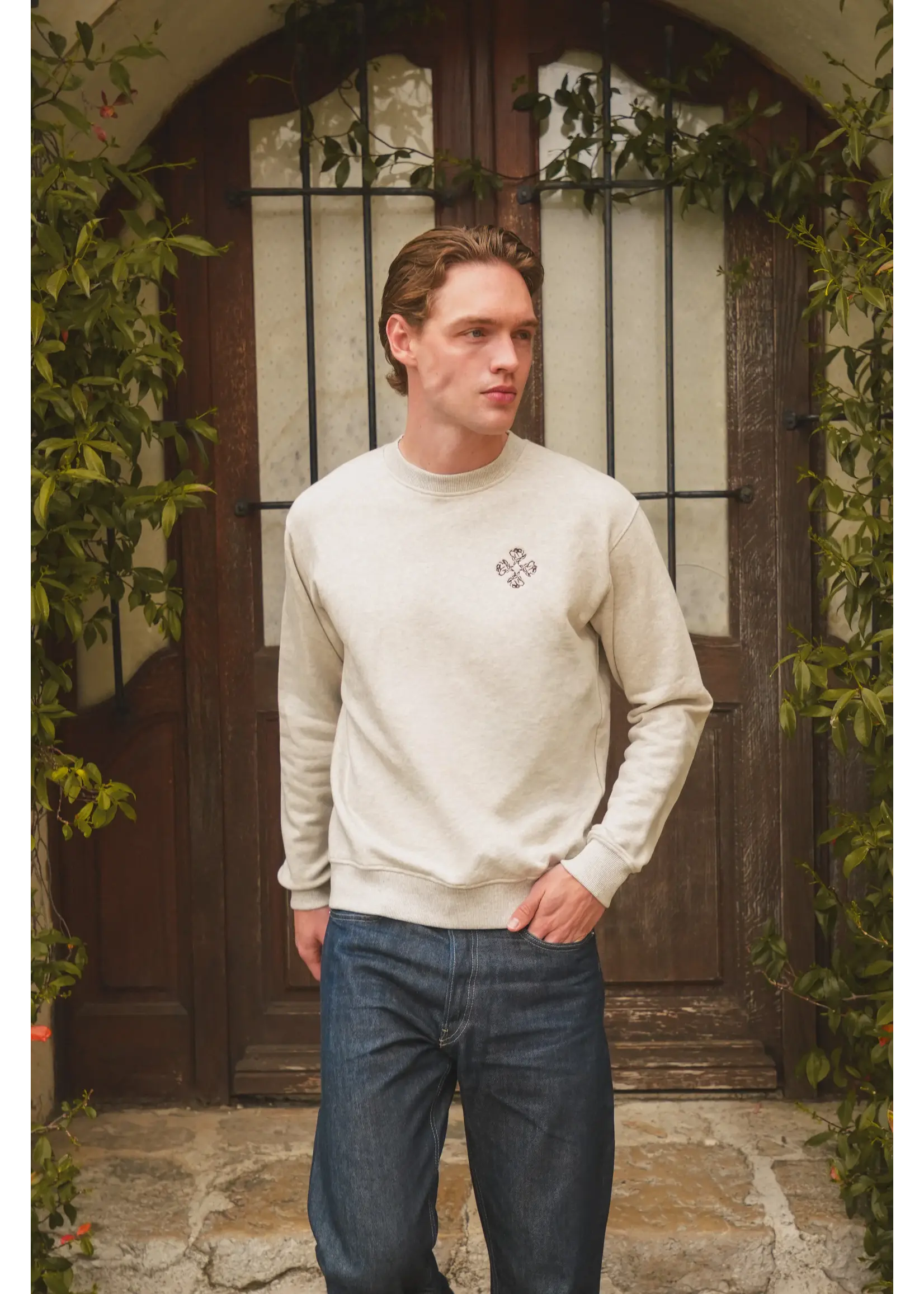EDMONDS Serenite crewneck - Grey melange