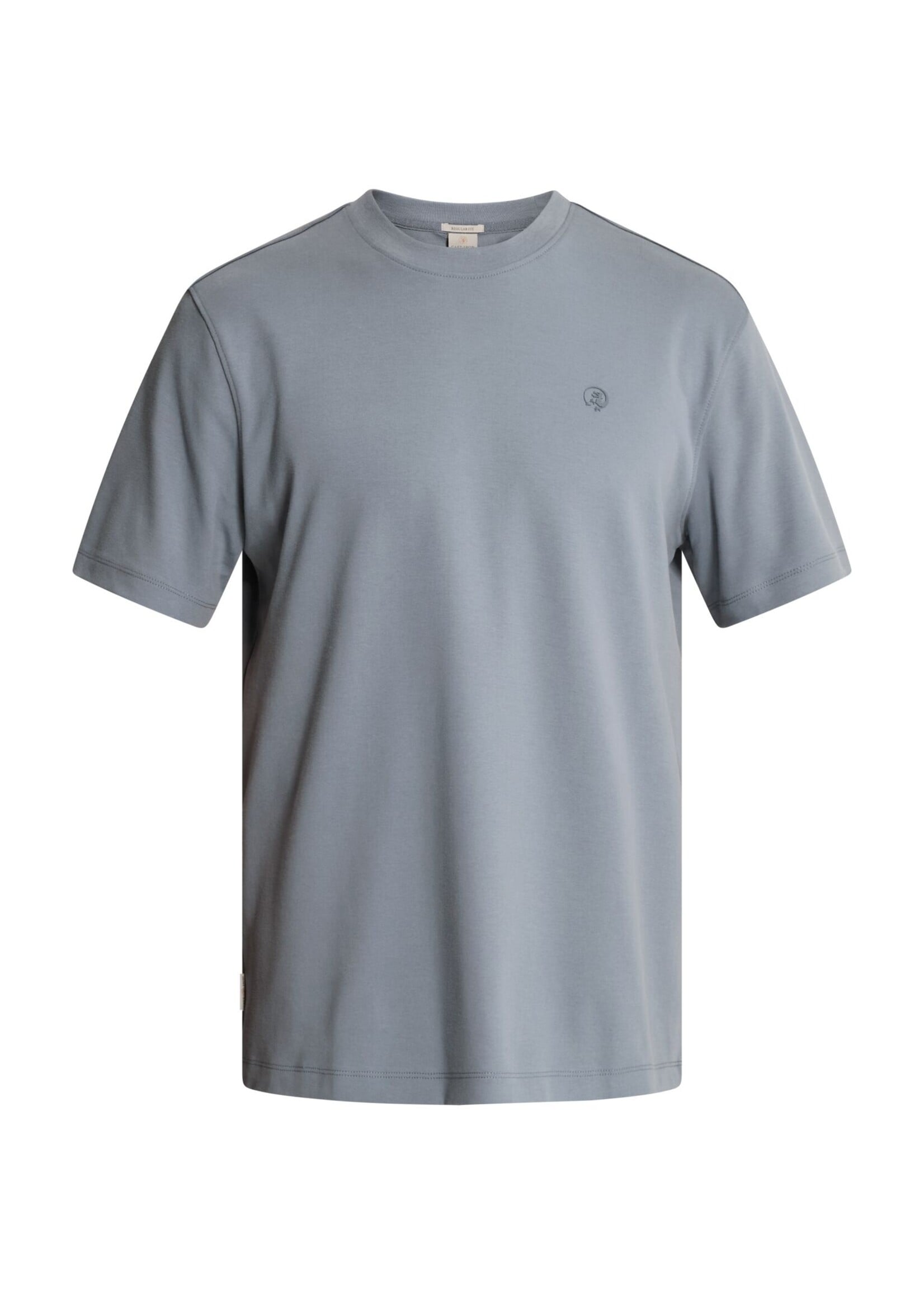 CASTIRON Regular fit T-shirt in interlock jersey - Blauw