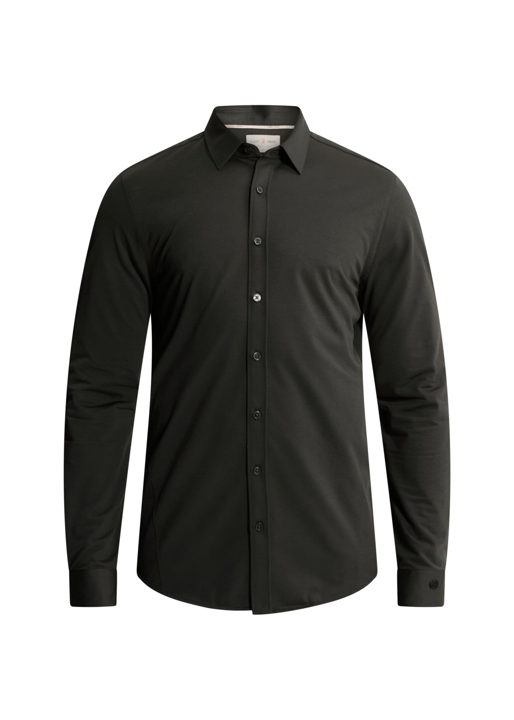 CASTIRON Overhemd van jersey met kentkraag