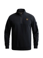PME LEGEND Half zip collar interlock jersey - blauw