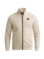 PME LEGEND Sweatshirt met jacquardpatroon en flight pocket - wit