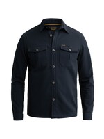 PME LEGEND Overshirt van een katoenblend met borstzakken - blauw