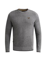 PME LEGEND Trui met ronde hals en streeppatroon - grijs