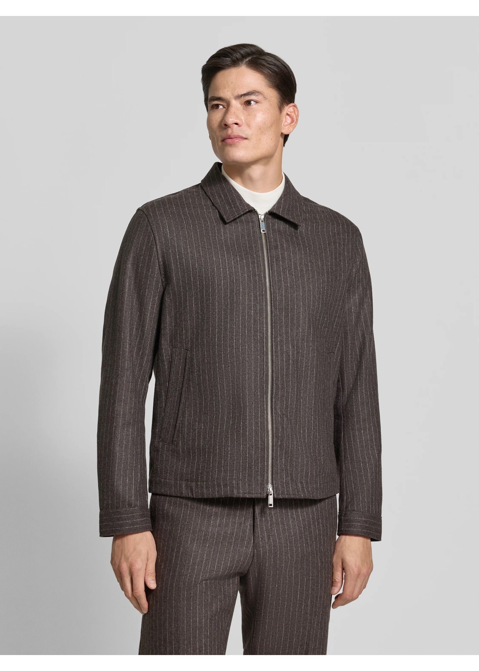TIGER OF SWEDEN Tiger of sweden regular fit jack van wolmix - midden bruin model 'Barnaby