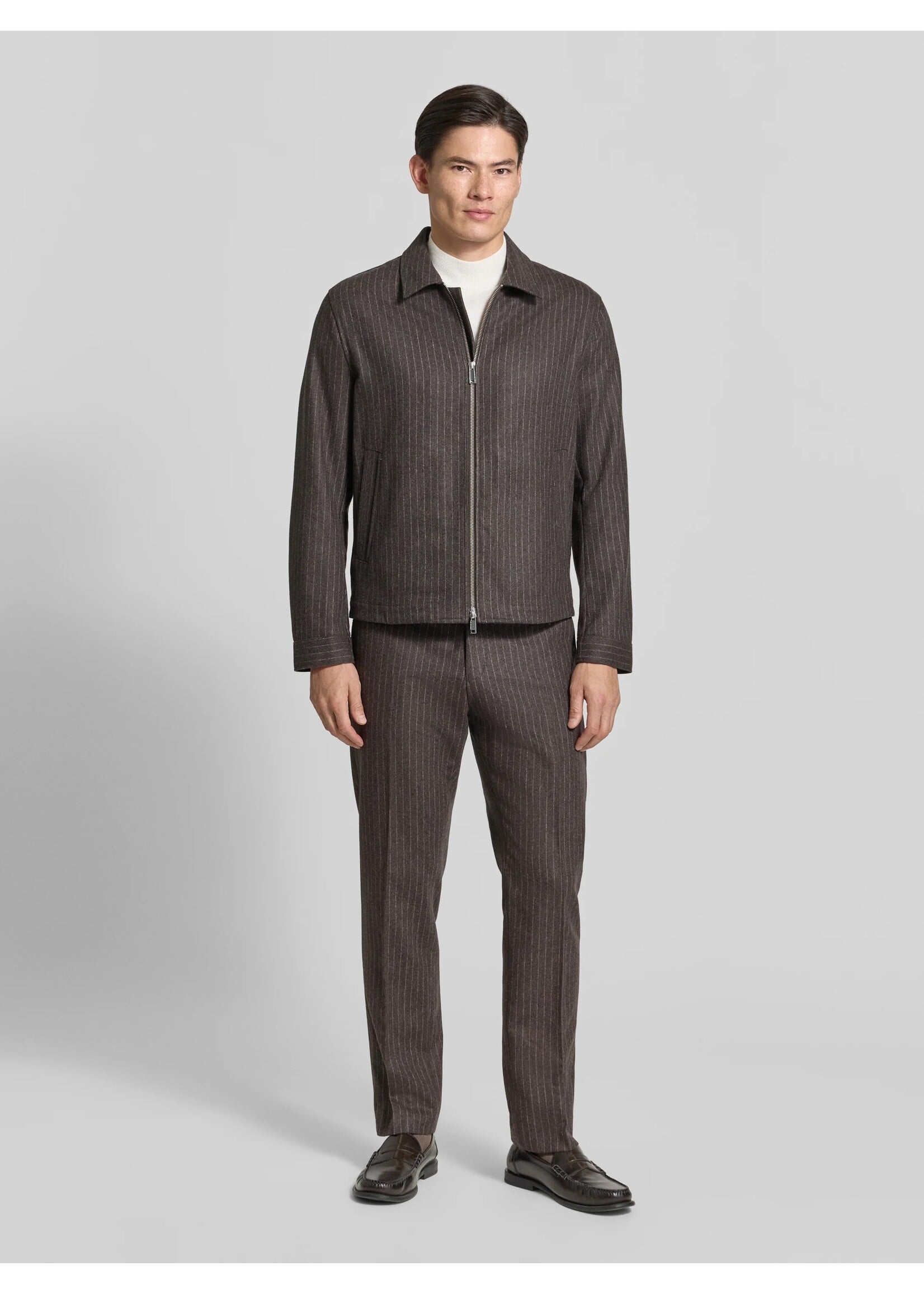 TIGER OF SWEDEN Tiger of sweden regular fit jack van wolmix - midden bruin model 'Barnaby