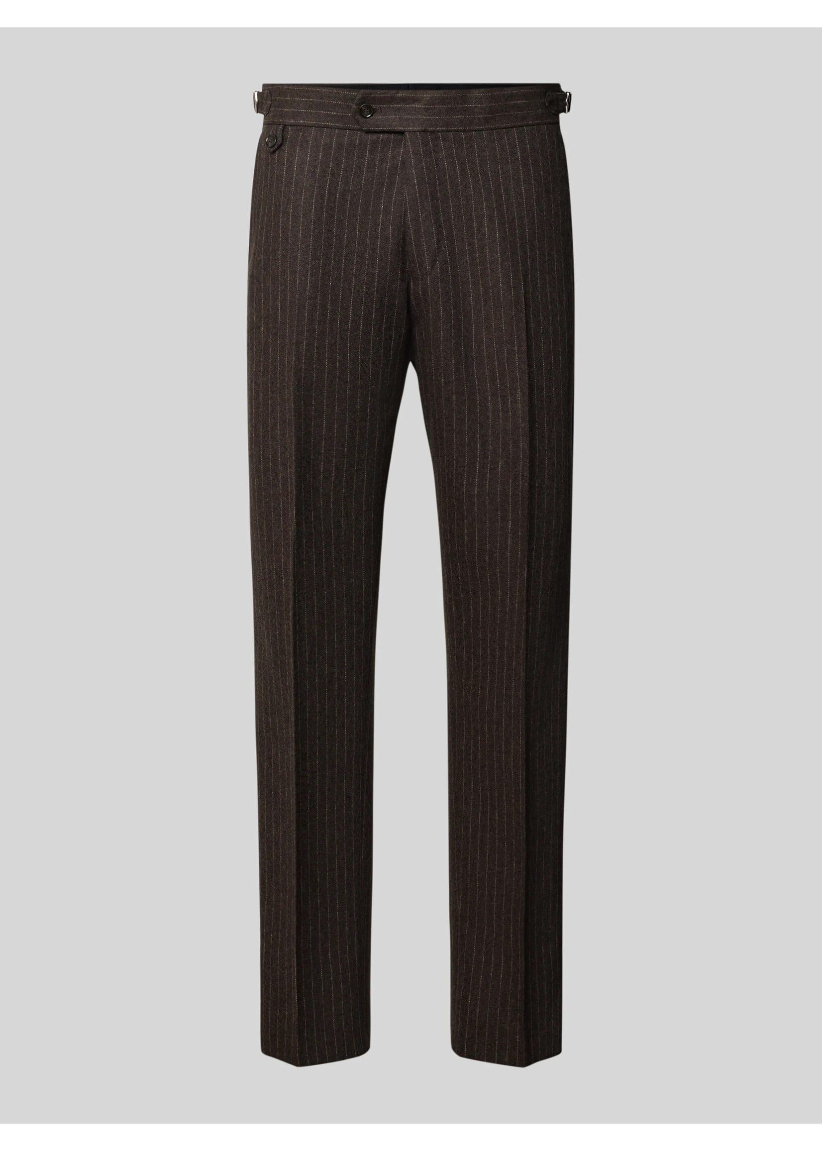 TIGER OF SWEDEN Tiger of sweden straight fit broek van wolmix model - midden bruin model 'Tense