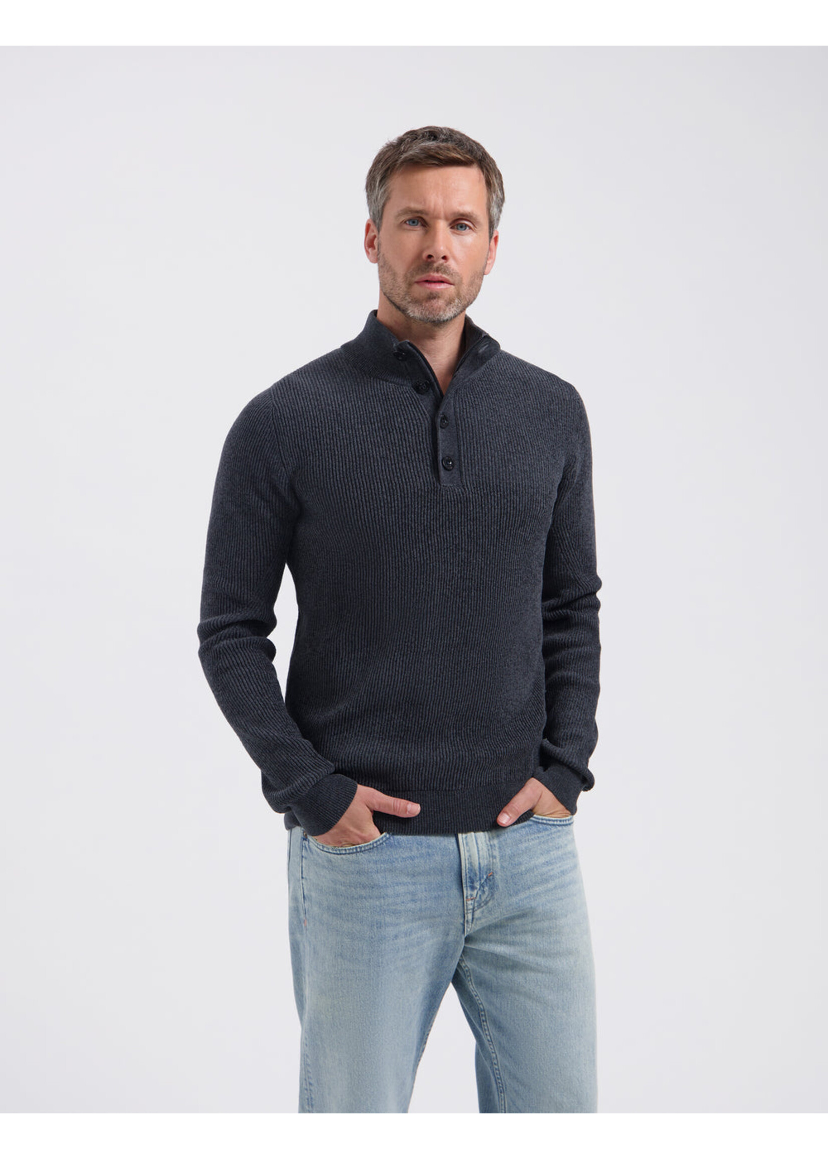 SAINT STEVE  Knitted trui SAINT STEVE  TITANIUM GREY MEL