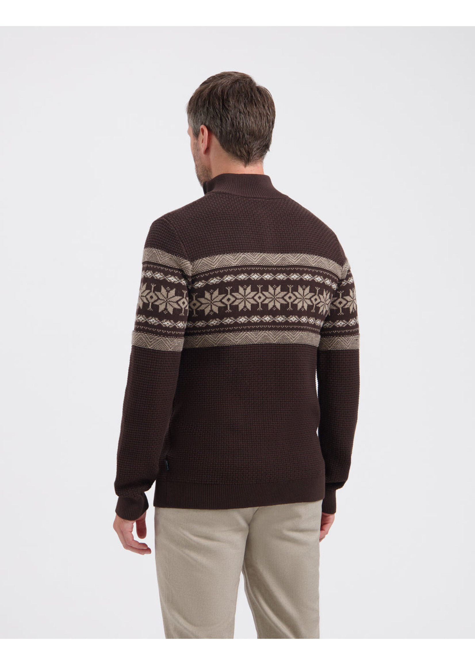 SAINT STEVE  SAINT STEVE Knitted trui koffie