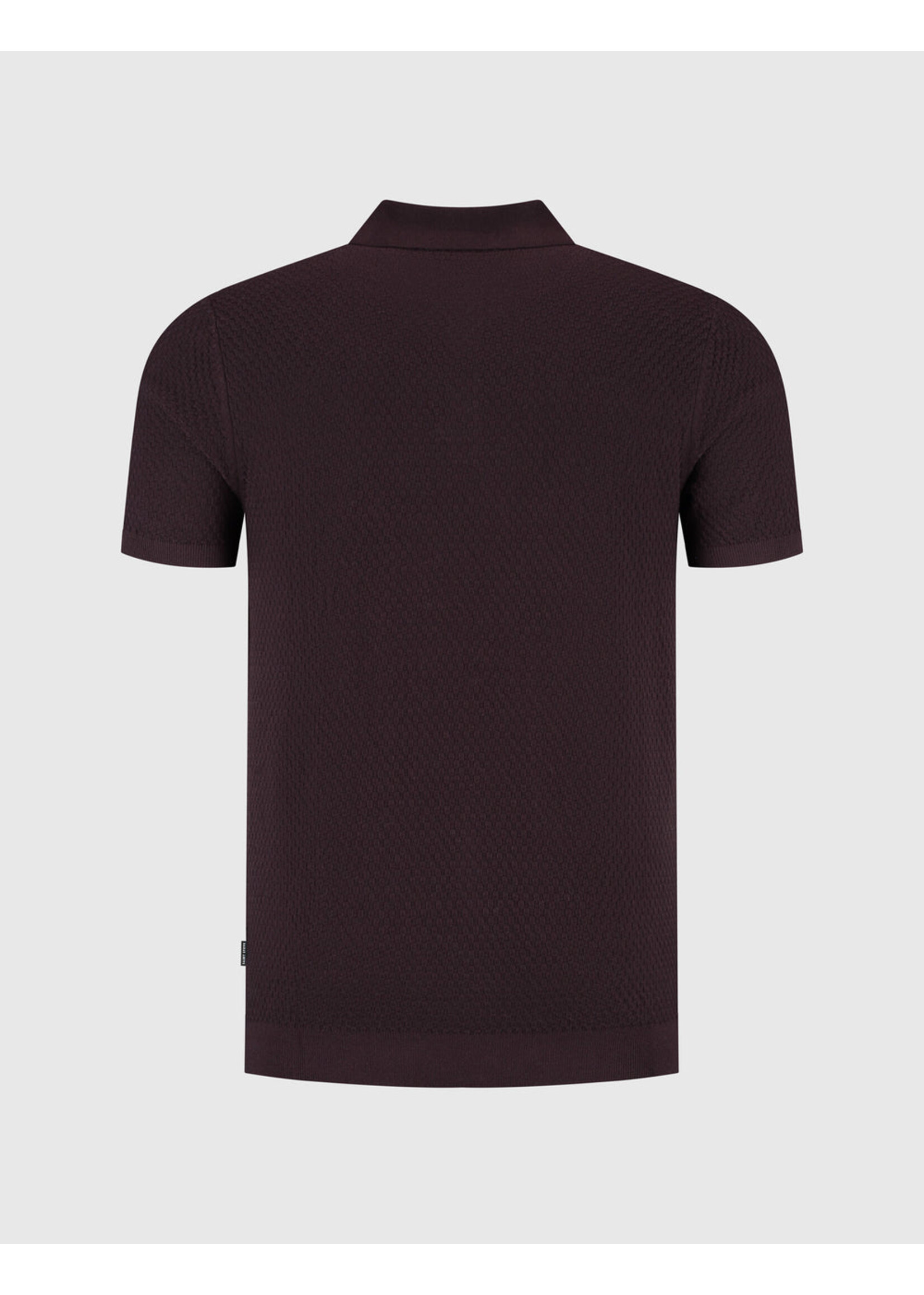 SAINT STEVE  SAINT STEVE Knitted Polo Merlot