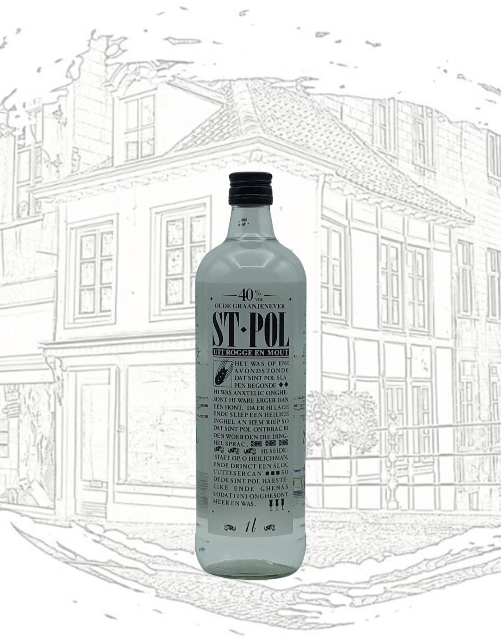 St-Pol St-Pol - Oude graanjenever 40° Liter (glas)