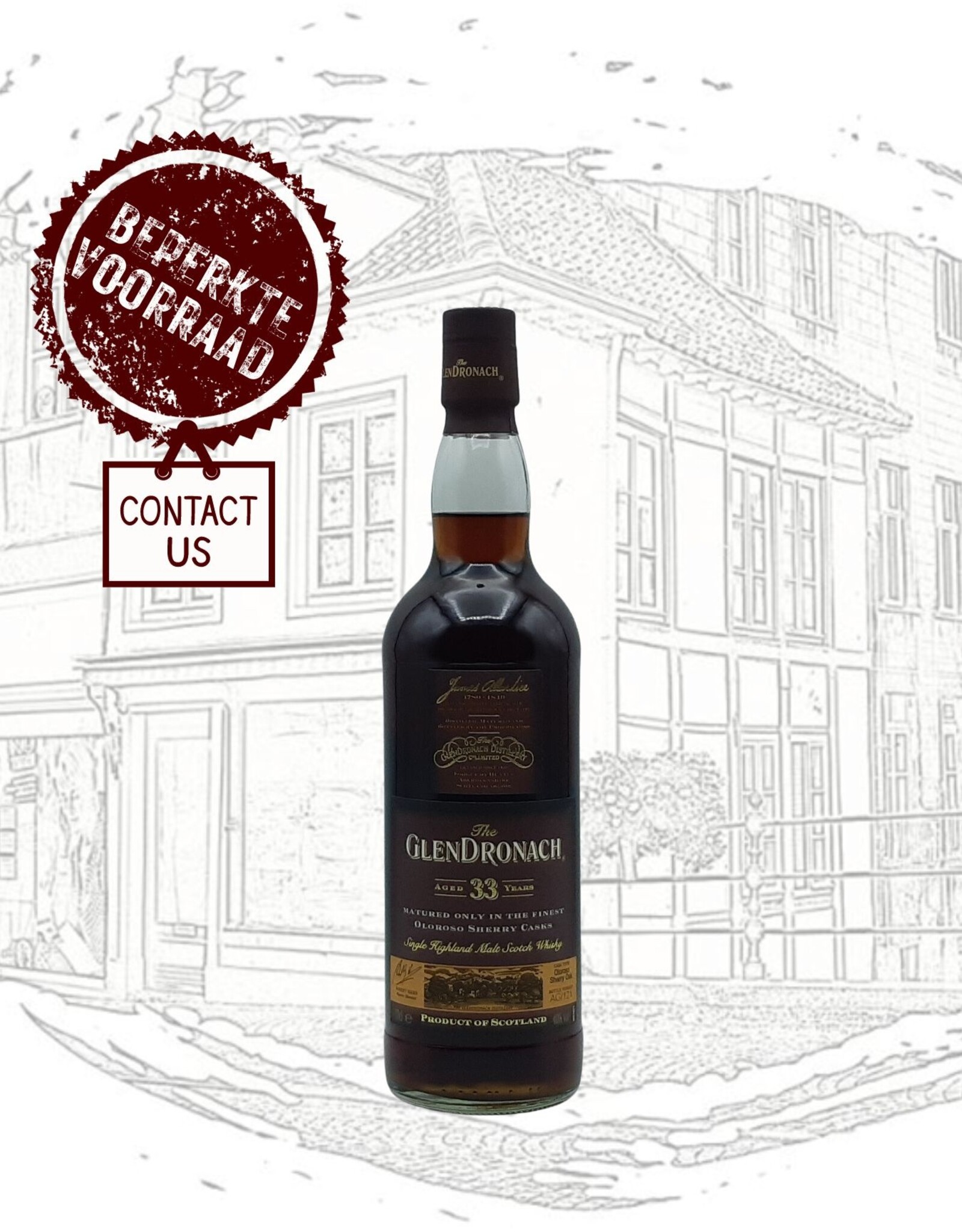 GlenDronach Distillery (The) GlenDronach - 33 years (Wooden Box)