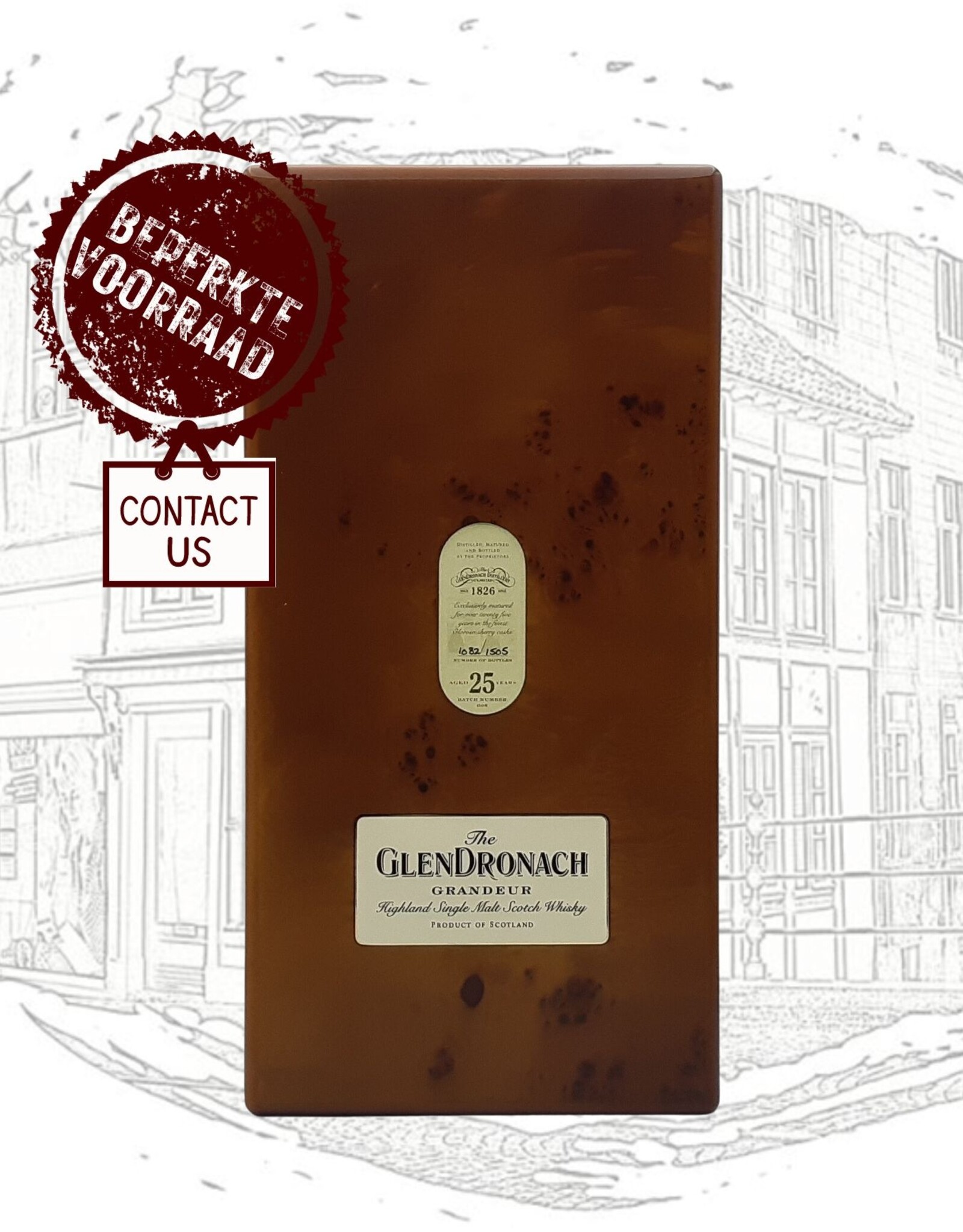 GlenDronach Distillery (The) GlenDronach - 25 years "Grandeur" (Wooden Box) - Batch 8