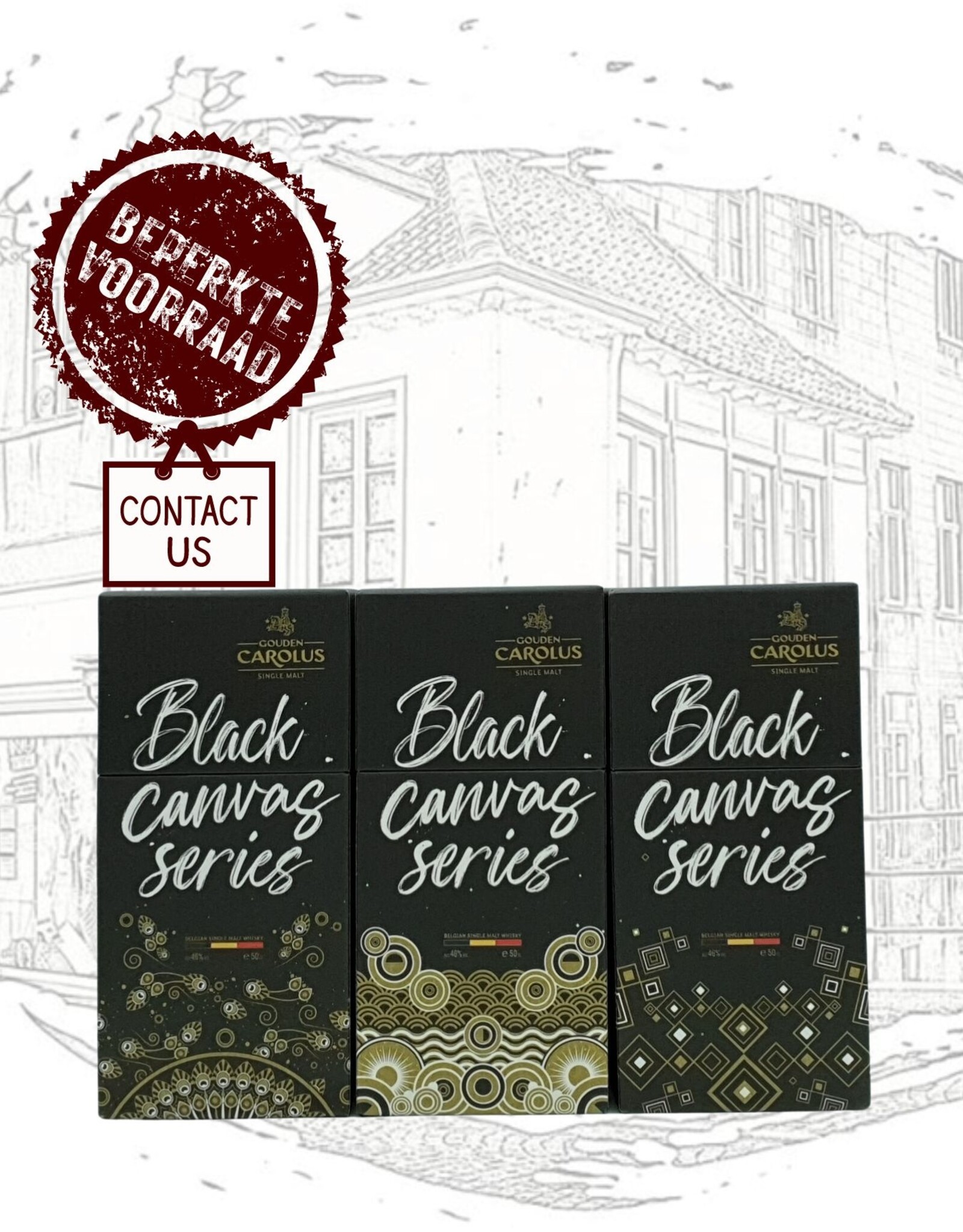 Brouwerij & Stokerij Het Anker Brouwerij & Stokerij Het Anker - Black Canvas Series (set van 3 flessen)