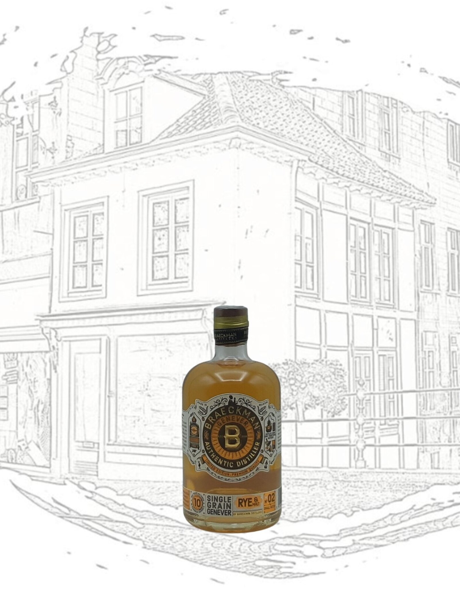 Braeckman Graanstokerij Braeckman Graanstokerij - Single Grain Genever - Rye & Malt - 10 years - 50 cl