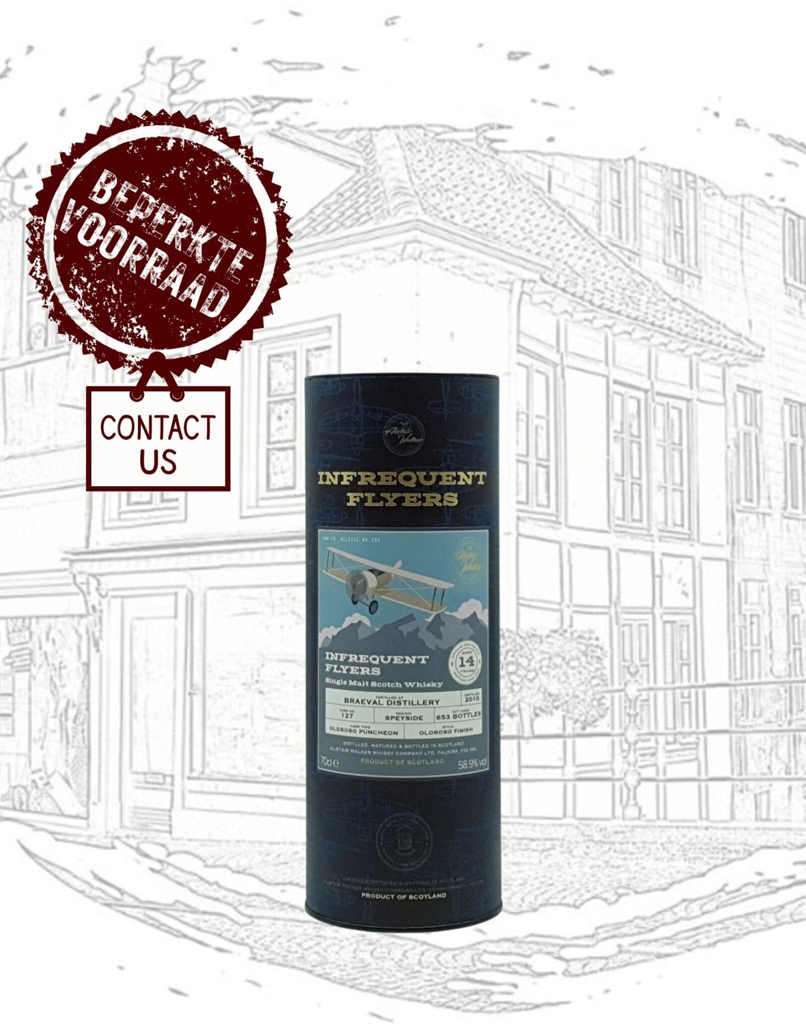 Alistair Walker Whisky Company Alistair Walker Whisky Company - Infrequent Flyers - Braeval Distillery (Speyside): 2010 - 14 years (Cask N° 127)
