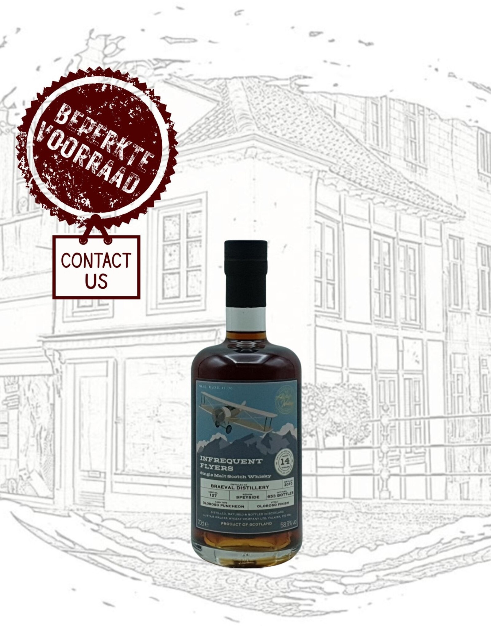 Alistair Walker Whisky Company Alistair Walker Whisky Company - Infrequent Flyers - Braeval Distillery (Speyside): 2010 - 14 years (Cask N° 127)