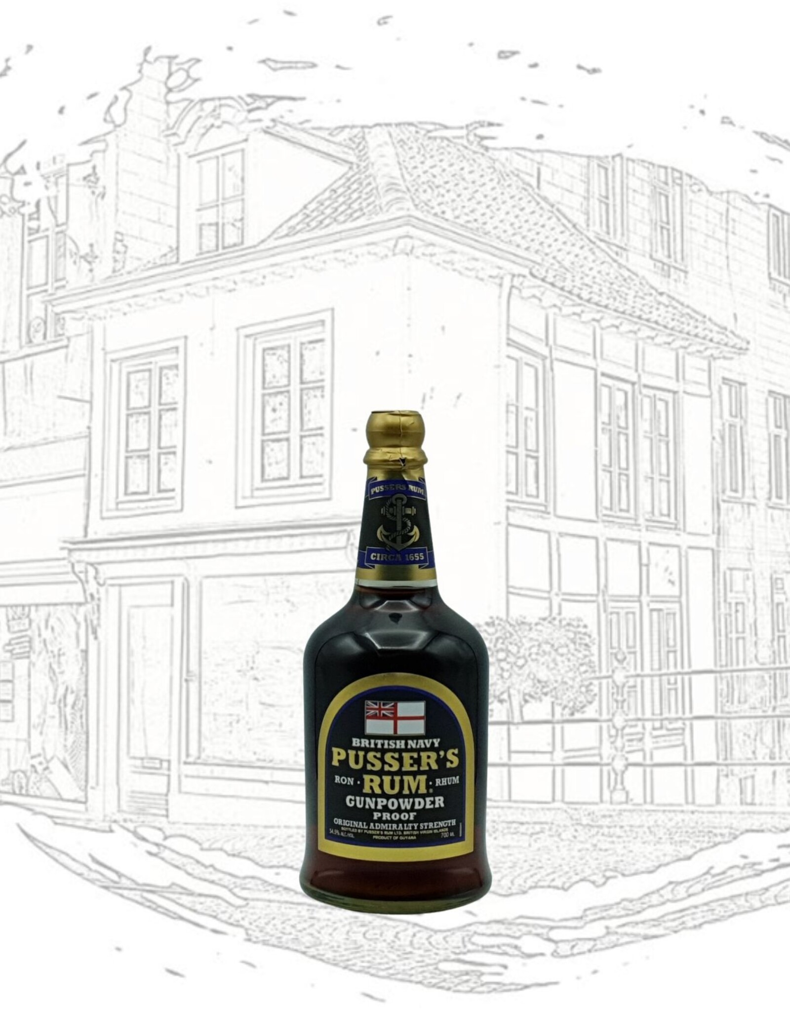 Pusser's Rum - British Navy Gunpowder Proof 54,5°
