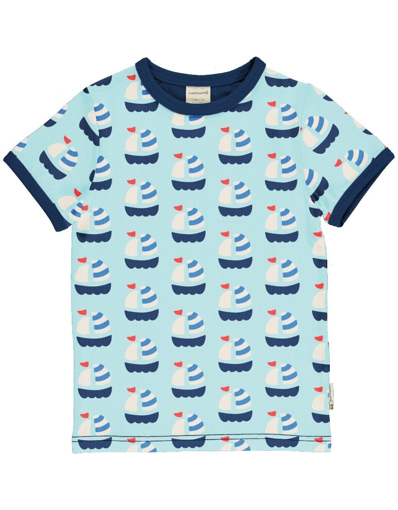Maxomorra Maxomorra - T-shirt, sailboat (3-16j)