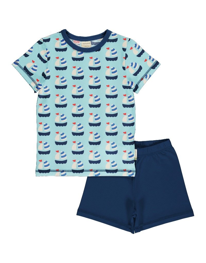 Maxomorra Maxomorra - zomerpyjama, sailboat (0-2j)