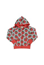 Maxomorra Maxomorra - cardigan met kap, sweat, strawberry (3-16j)