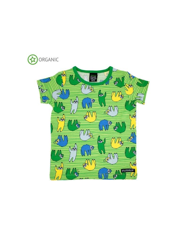 Villervalla Villervalla - pyjama T-shirt, light pea