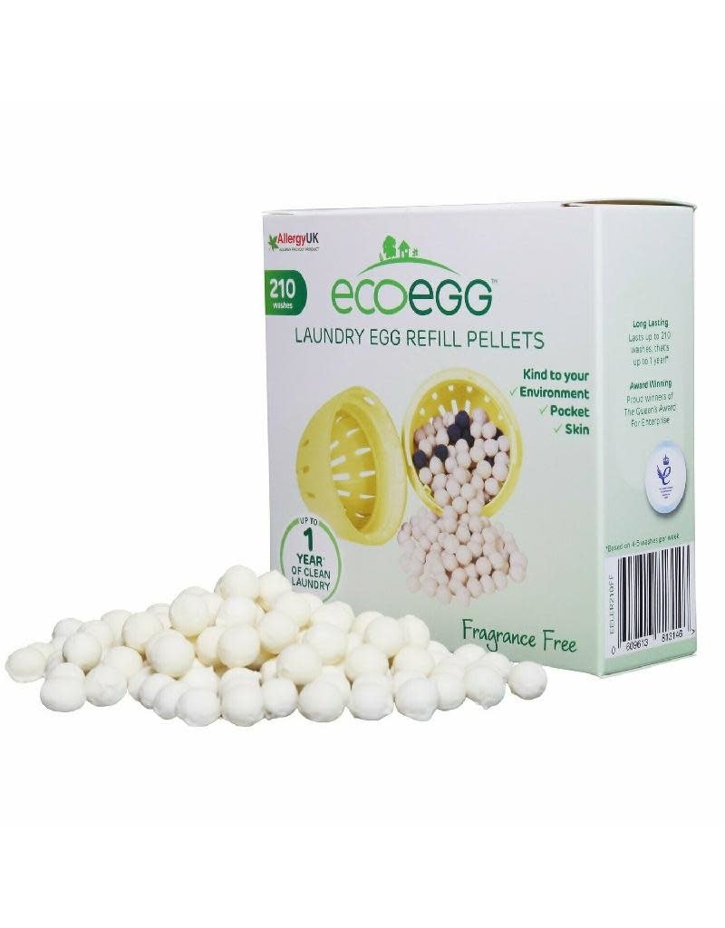 Ecoegg Ecoegg - navulpellets voor wasei, Fragrance Free, 210 wasbeurten