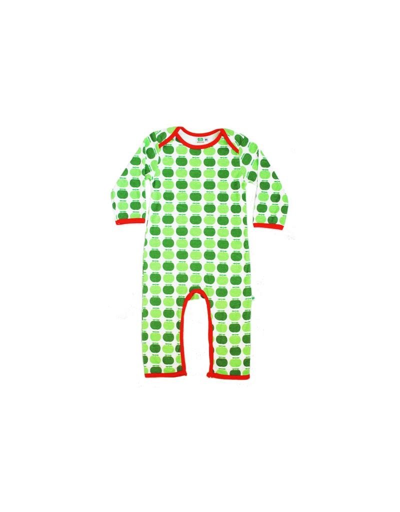 Sture & Lisa Sture & Lisa - jumpsuit, wit, appels (0-2j)