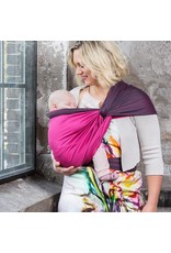 Pure Baby Love Pure Baby Love - Geweven doek Luxury Organic Dark Grey & Fuchsia Double, maat 6 (4,60 m)