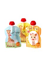 Squiz Squiz - knijpzakjes Sophie la girafe, 90 ml, 3 stuks