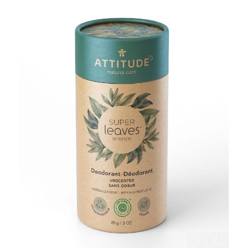 Attitude Super Leaves deodorant, geurloos Zonnehoed