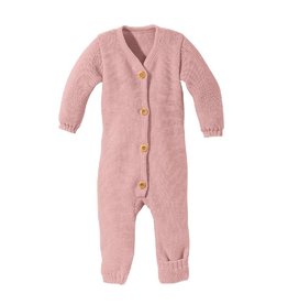 Disana Gebreide jumpsuit, rosé (0-2j)